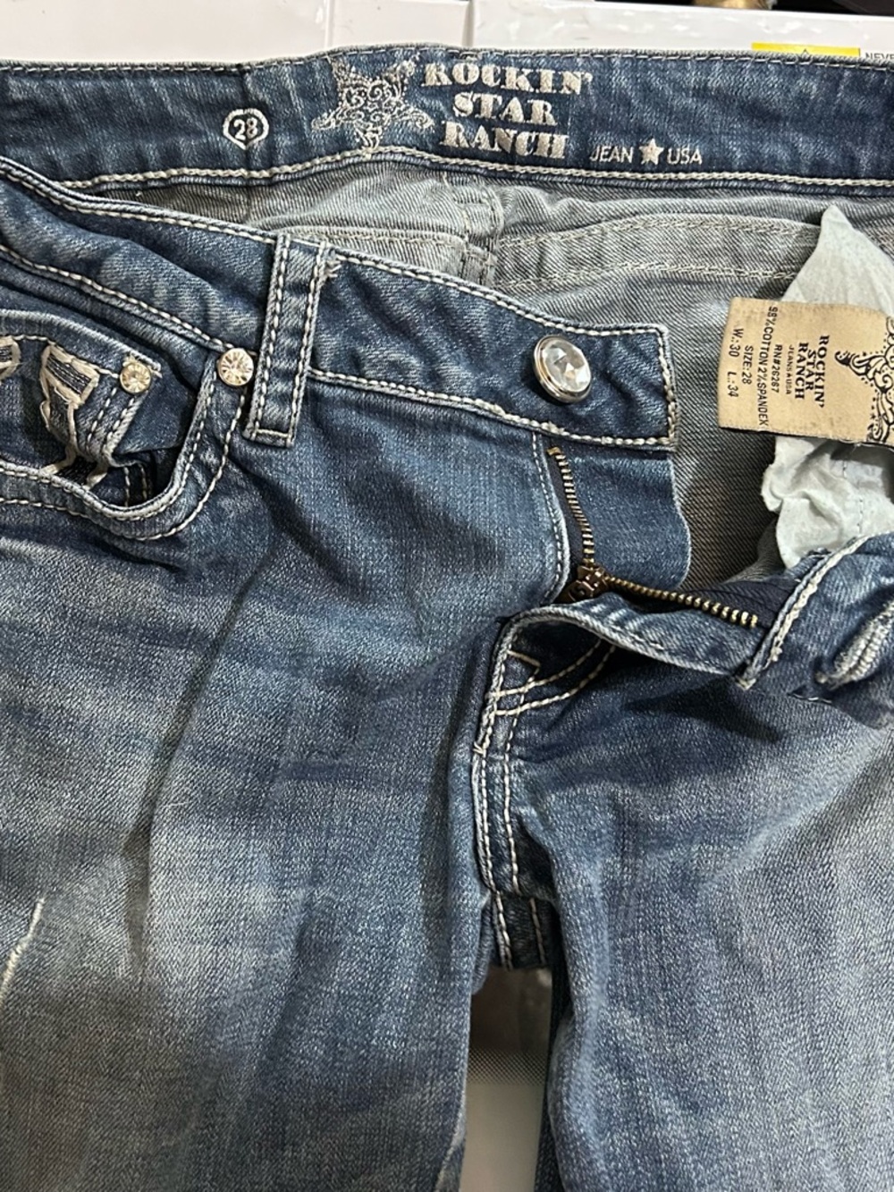 Rockin' Star Ranch Women's Boot Cut Jeans - Medium Blue